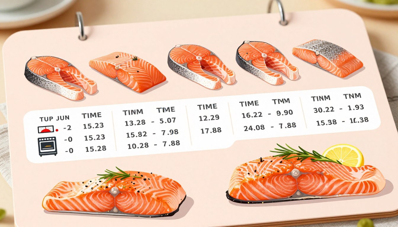 salmon baking time chart
