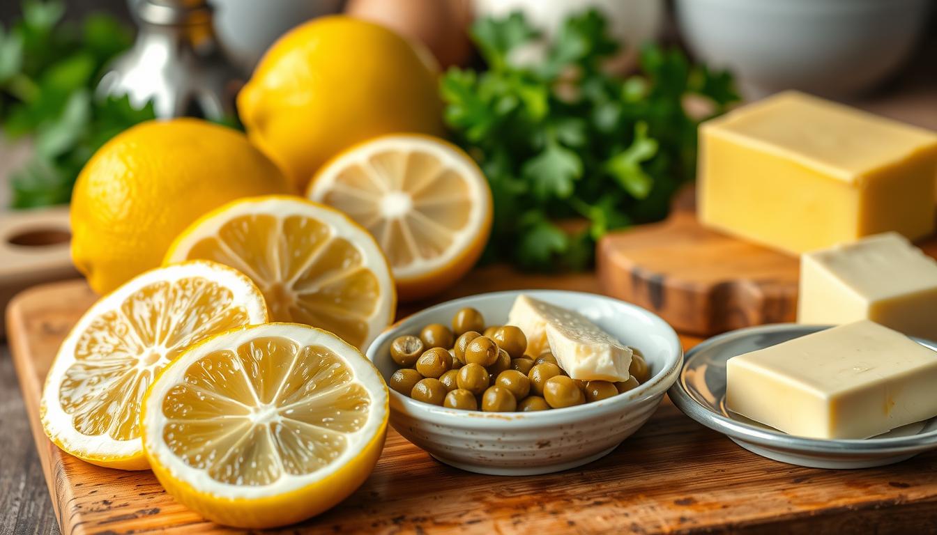 key ingredients for piccata sauce lemon butter capers