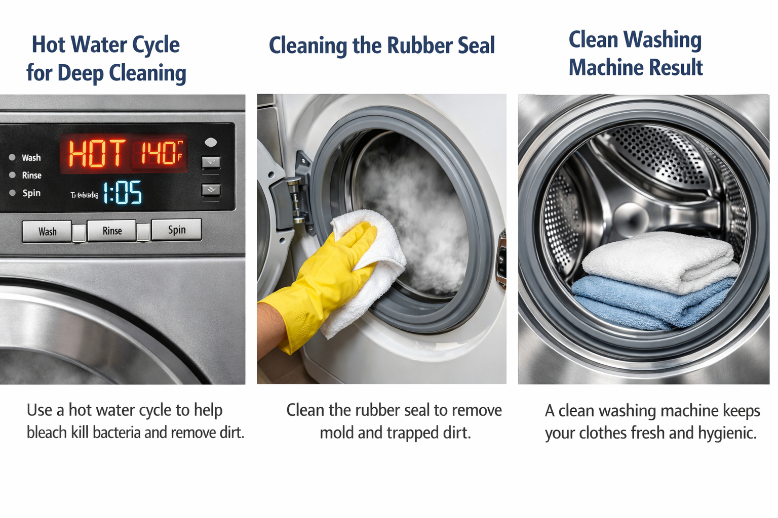 Sanitize a Washing Machine with Bleach