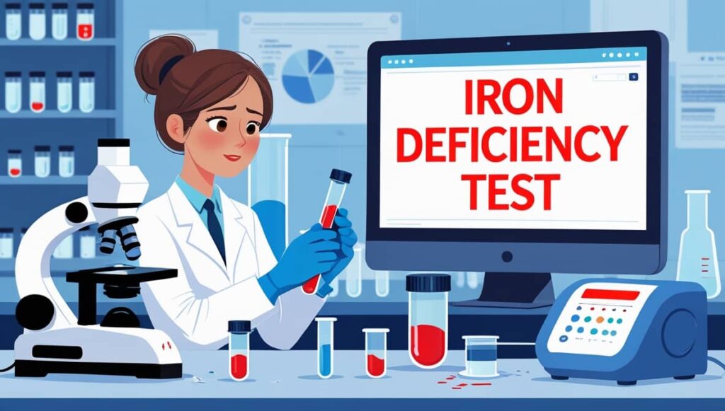 iron deficiency test is a crucial laboratory test for detection of iron deficiency anemia