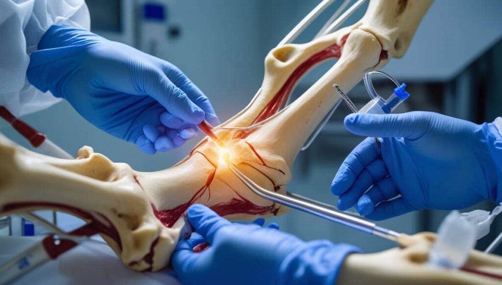 the use of bone glue for a fast and safe bone fracture treatment 