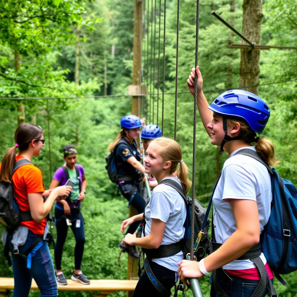 Adventure activities at Christian camps in the UK