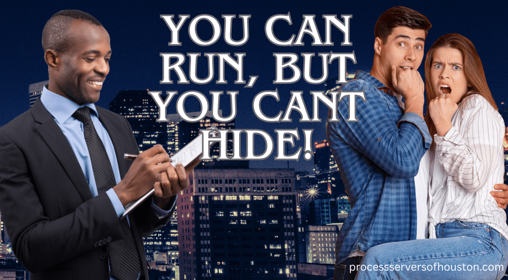 Evasive person hiding. Locate service