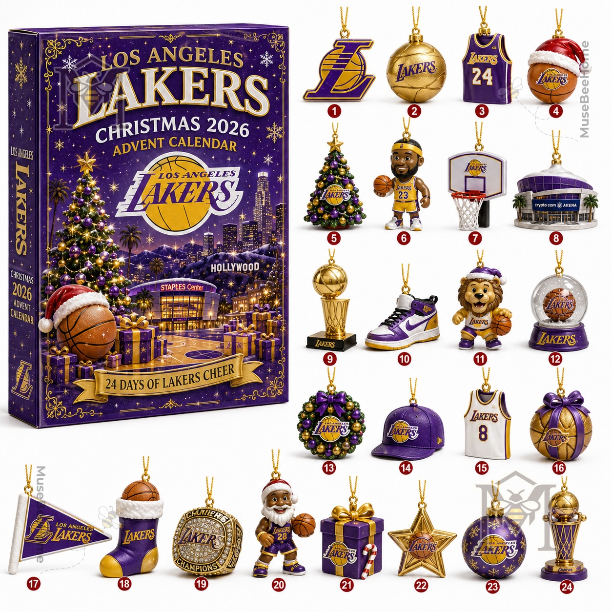Los Angeles Lakers Christmas 2026 Advent Calendar - photo 2