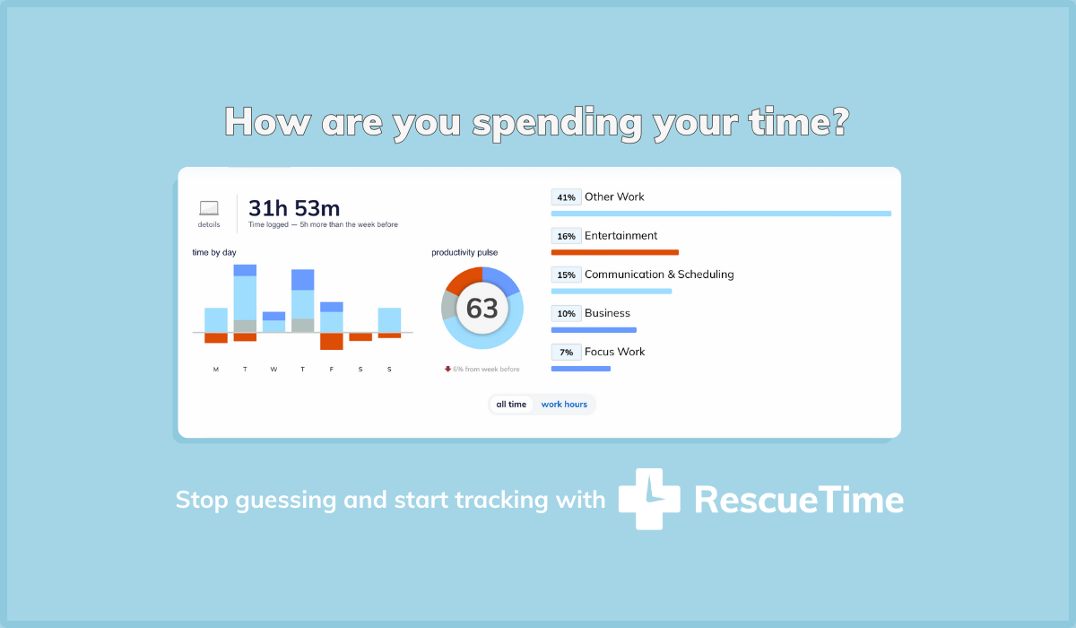 See how you're spending your time to mitigate your time tracking challenges