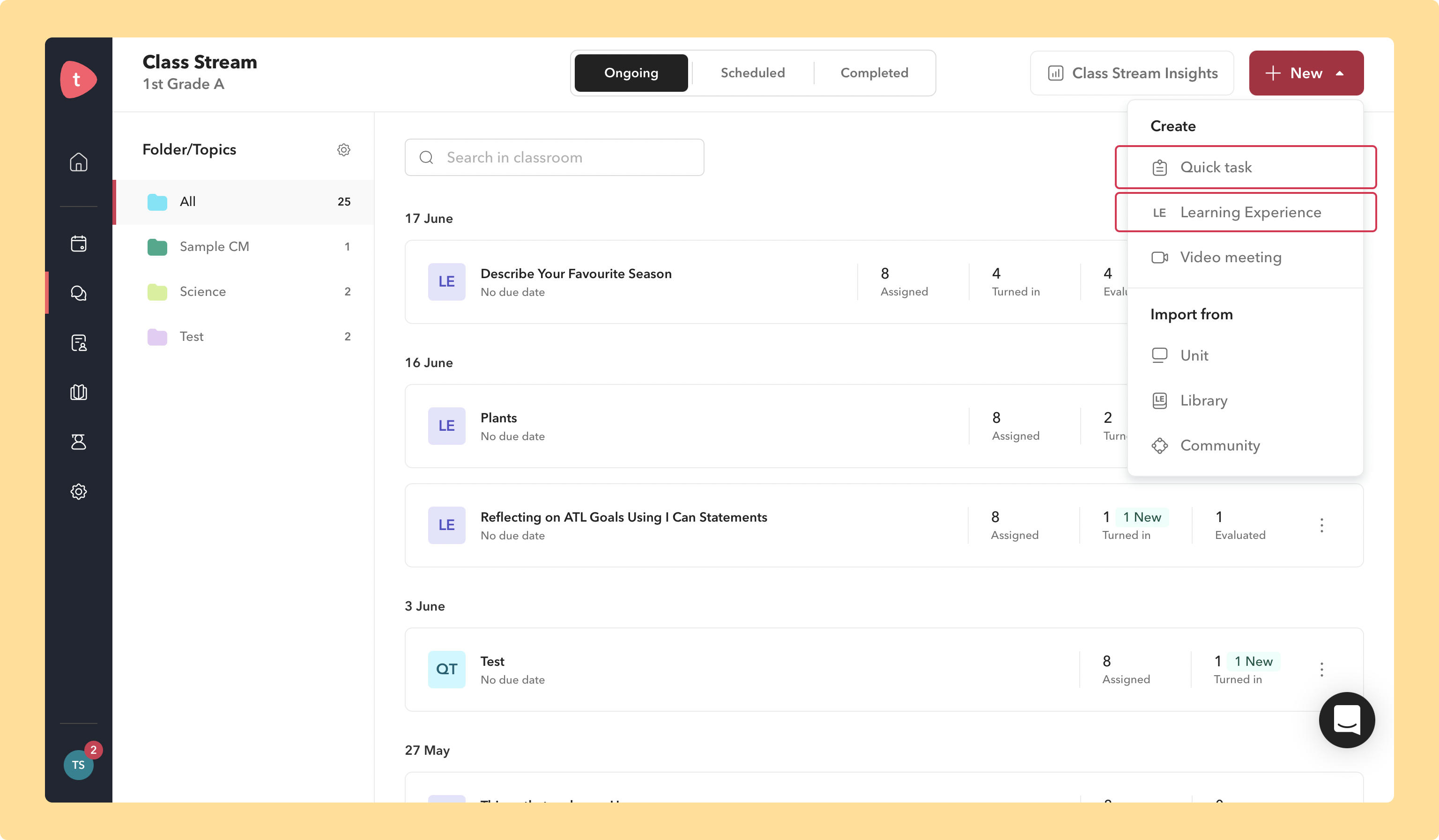 Workbook updates – Toddle Help Center