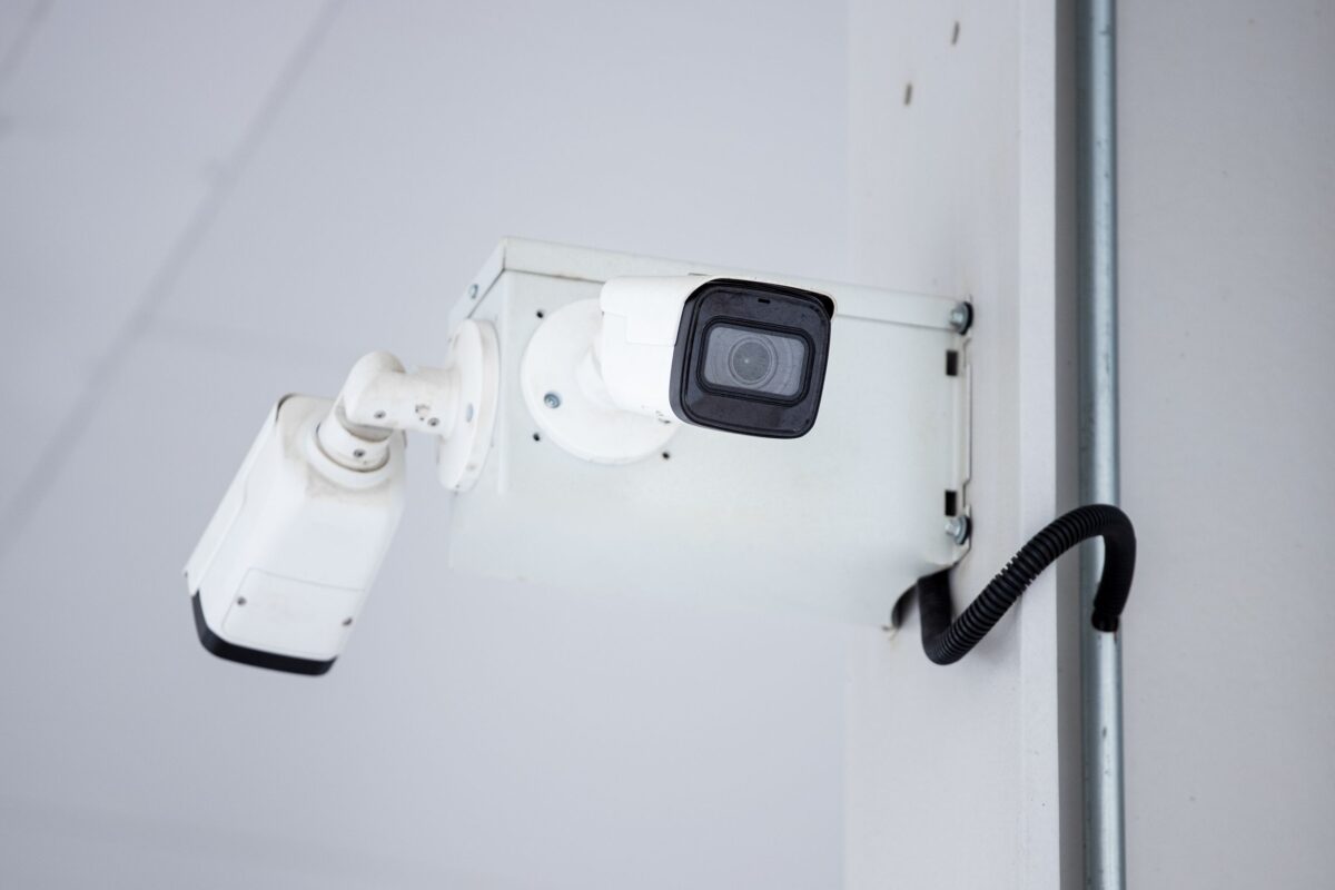 mounted-surveillance-camera-on-the-wall