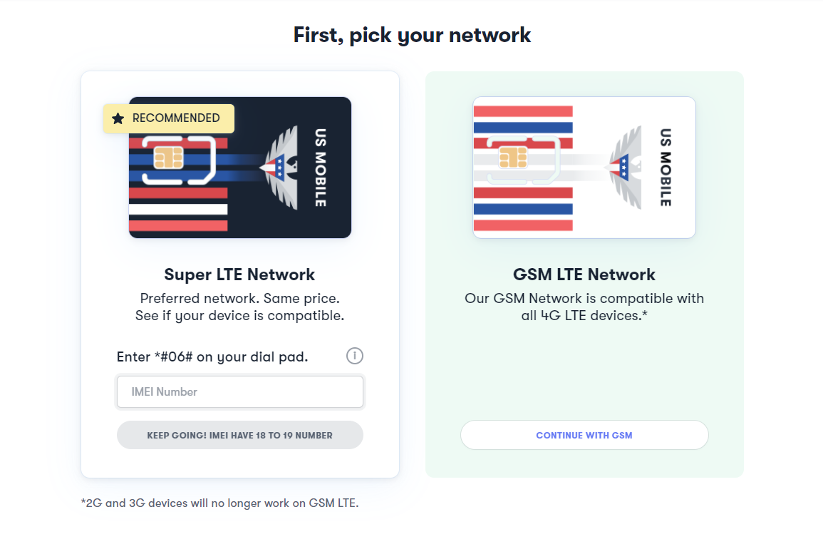 USM Blog Porting Pick your network