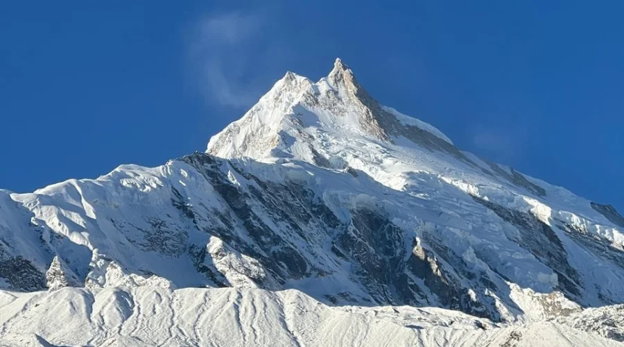 Mount Manaslu from Birendra Lake