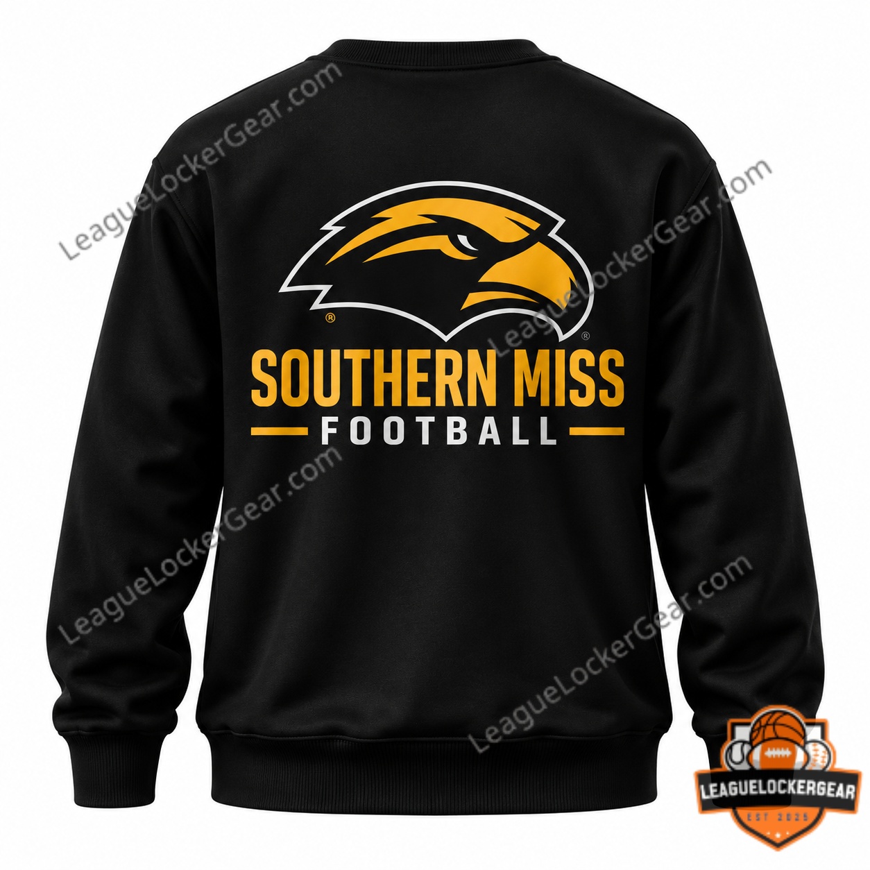 Blake Anderson Christ Is King Southern Miss Football Sweatshirt - back logo and football text