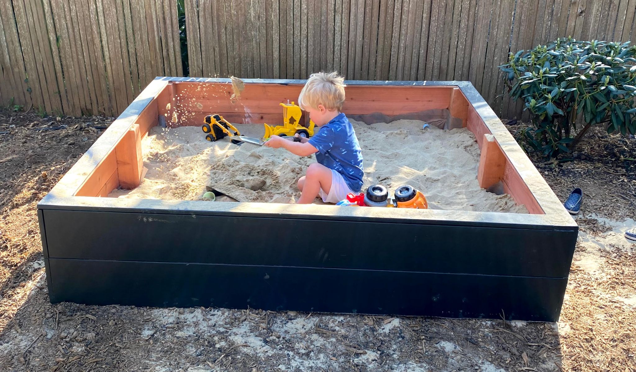 Diy kids hot sale sandpit