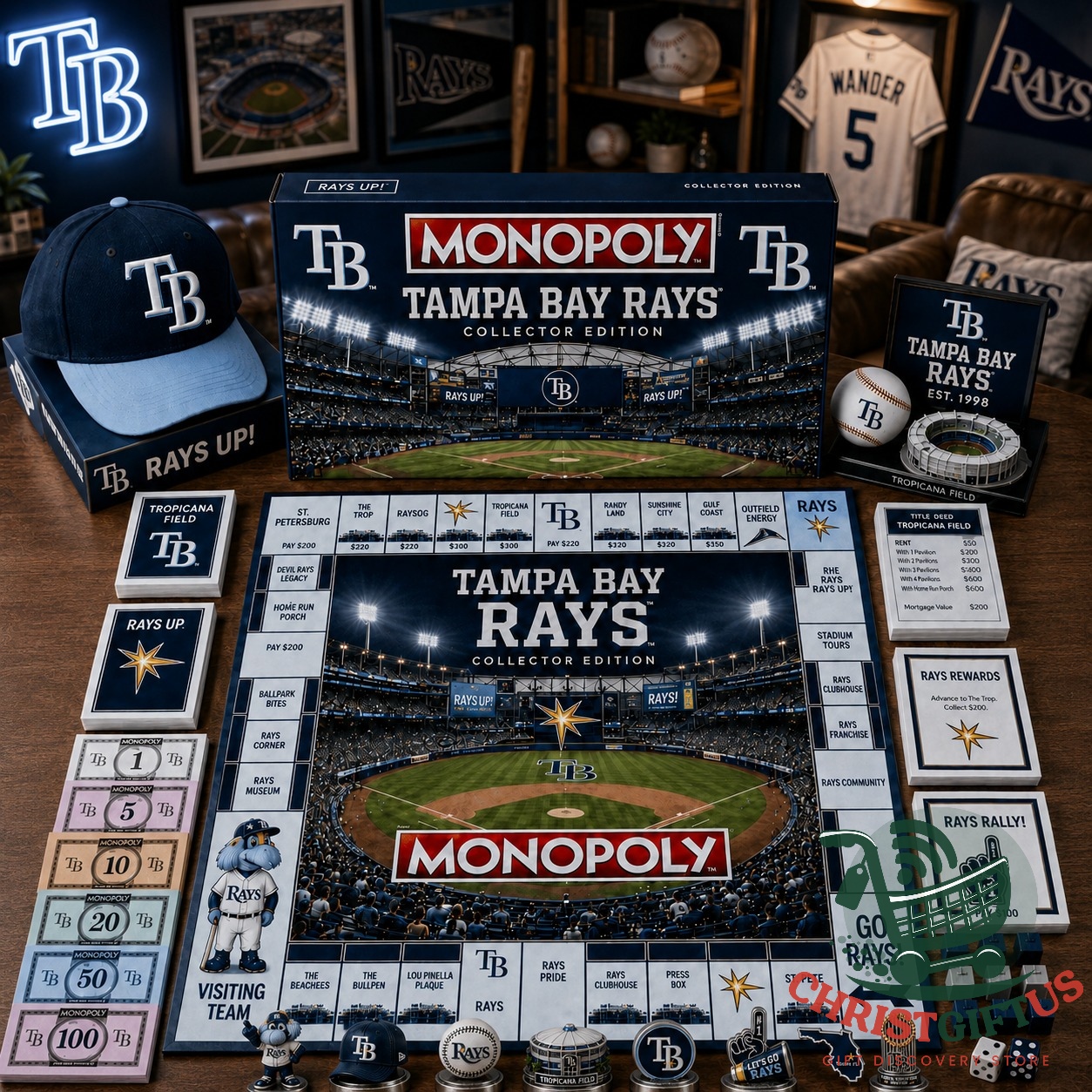 Tampa Bay Rays Monopoly 2026 Board Game - photo 2