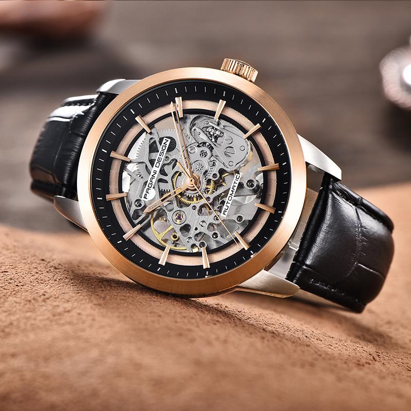 PAGANI DESIGN New Men's Luxury Automatic Mechanical Watch Stainless Steel Waterproof Sports Leather Men Watch PD-1638 | Shopee Philippines
