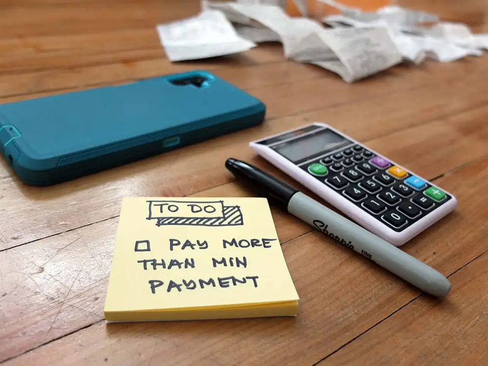 pay more than minimum on credit card