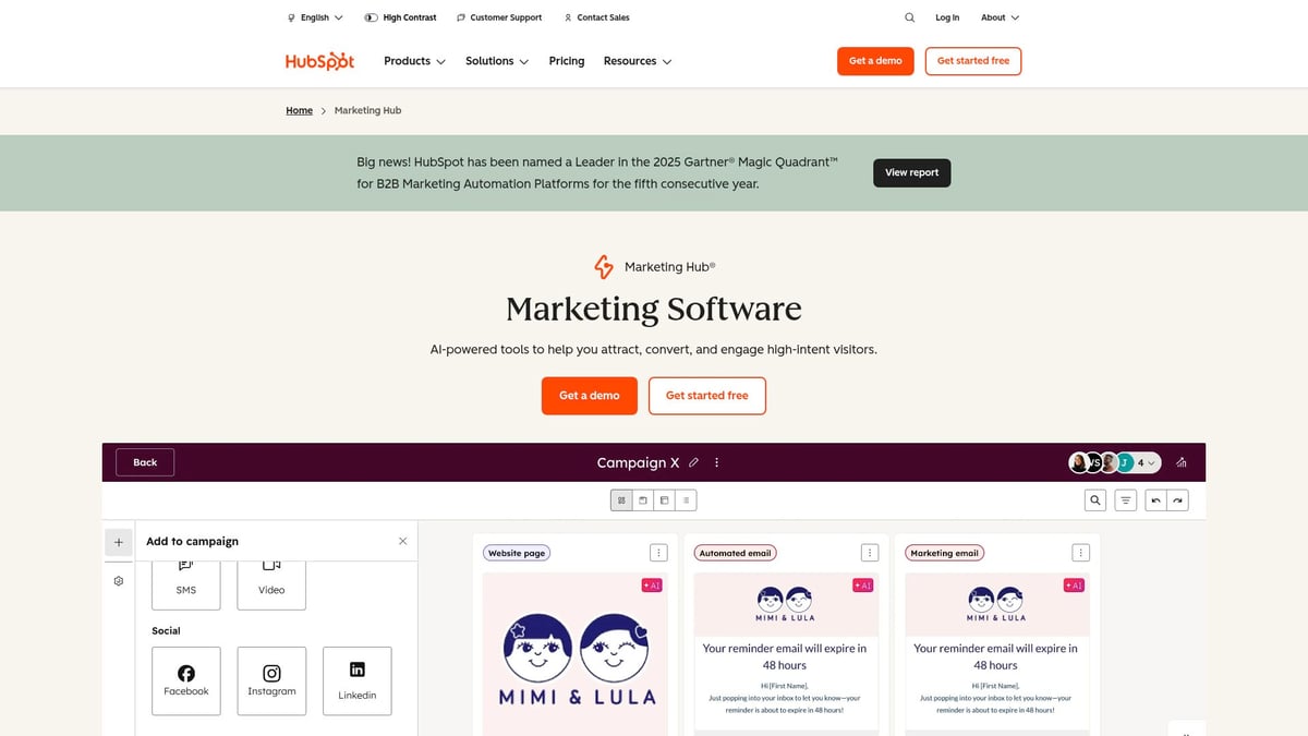 Top 10 Marketing Technology Products to Watch in 2025 - HubSpot Marketing Hub