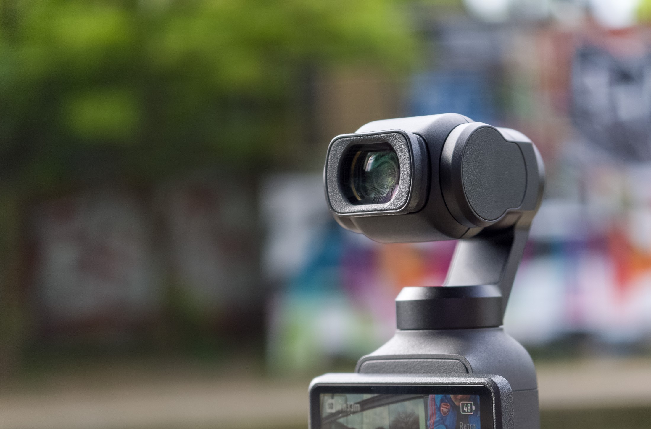Photo of the DJI Osmo Pocket 4 wide-angle camera