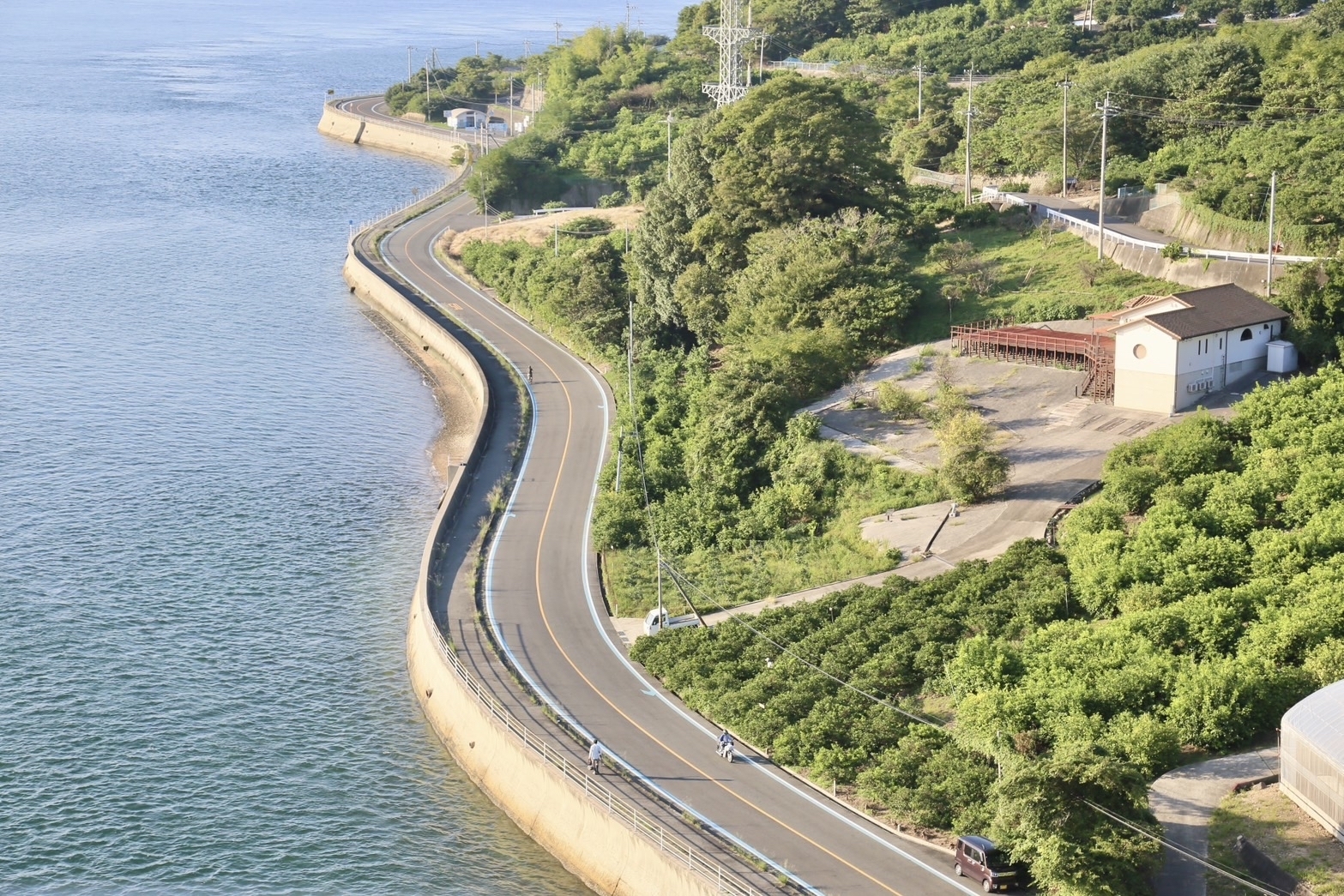 生口島の海岸線