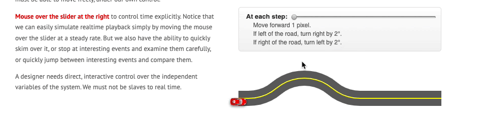 An example of highly responsive software from Up and Down the Ladder of Abstraction