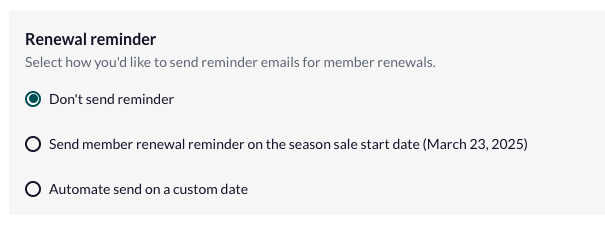 Renewal email preview