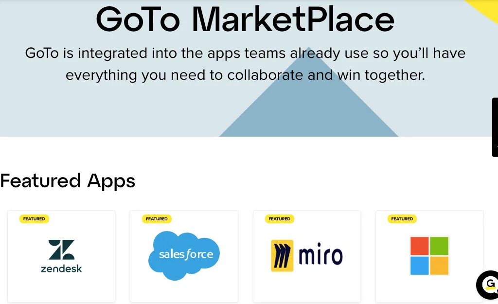 Check out all of GoTo's integrations