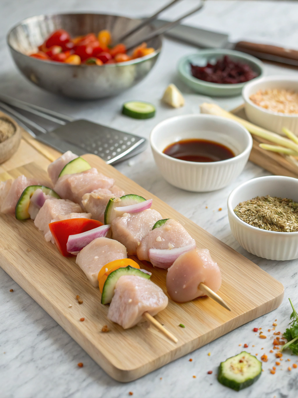 Chicken Skewers steps