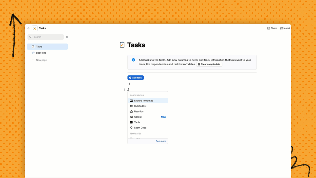View of Tasks and adding rows.gif