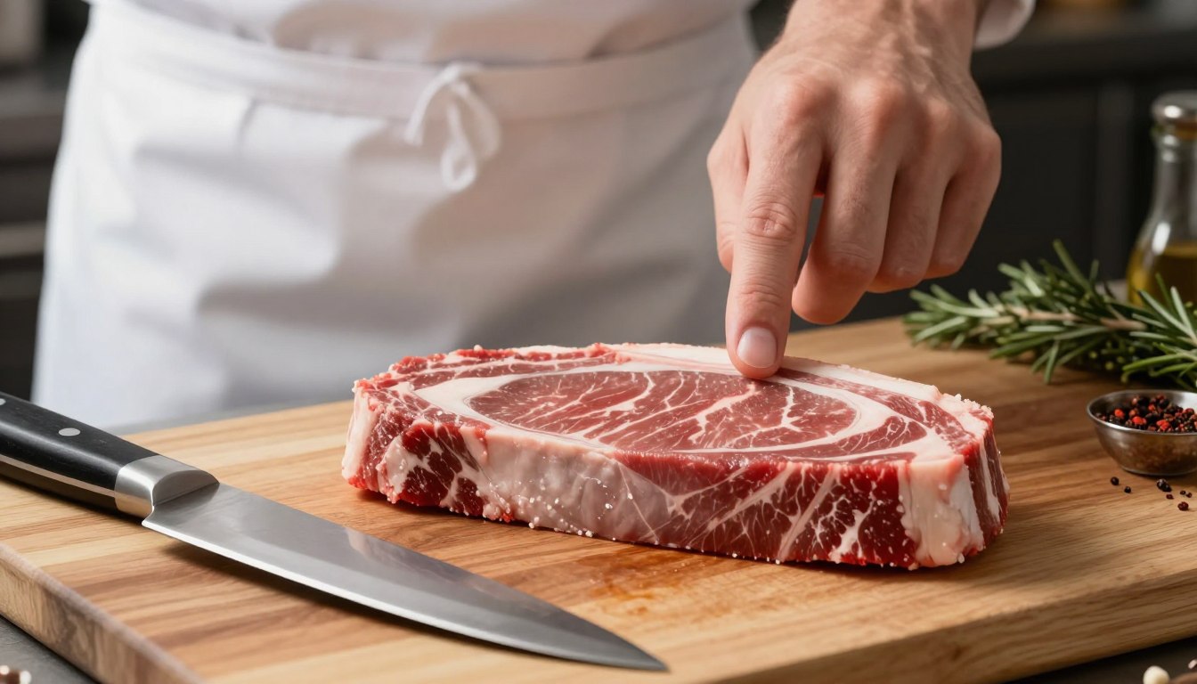 identifying the grain direction in flank steak
