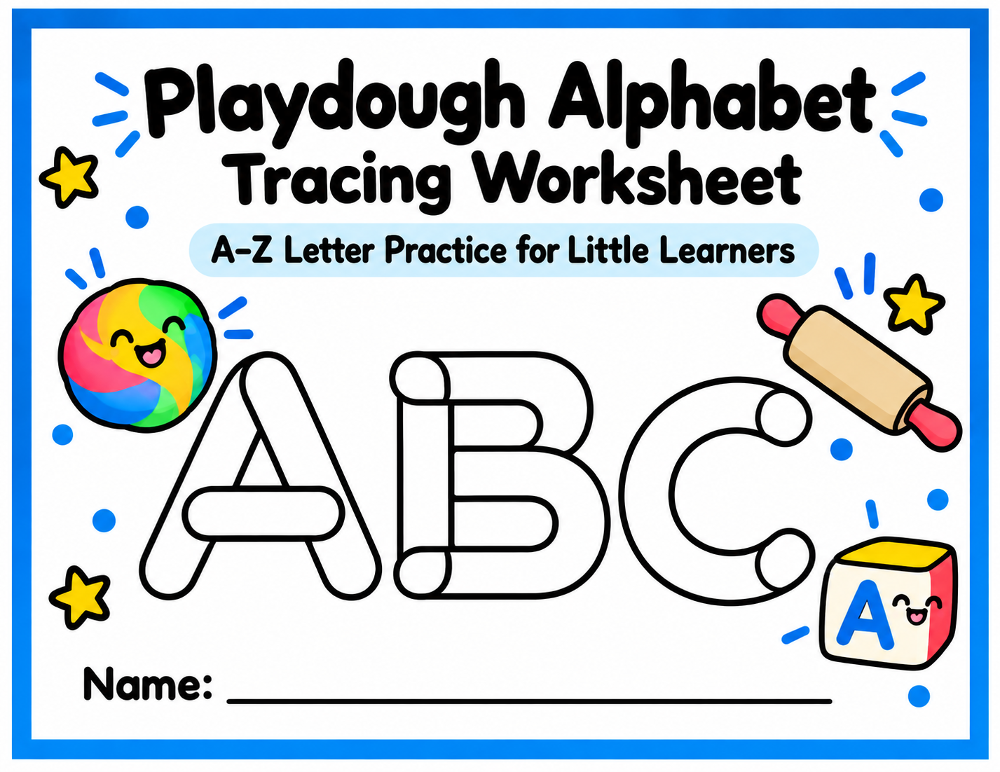 Playdough Alphabet Tracing Worksheet.png