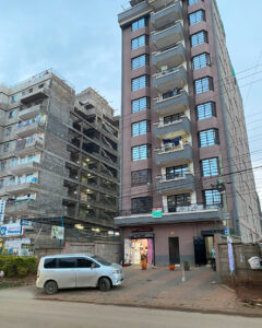 Rental building along Lumumba Drive Roysambu near Tessara Bistro Lounge