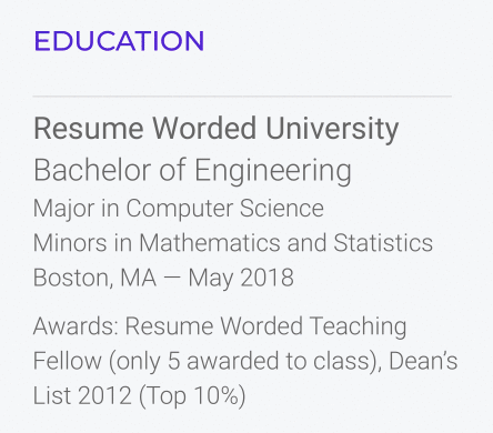 Degrees and other qualifications can be used to demonstrate analysis skills