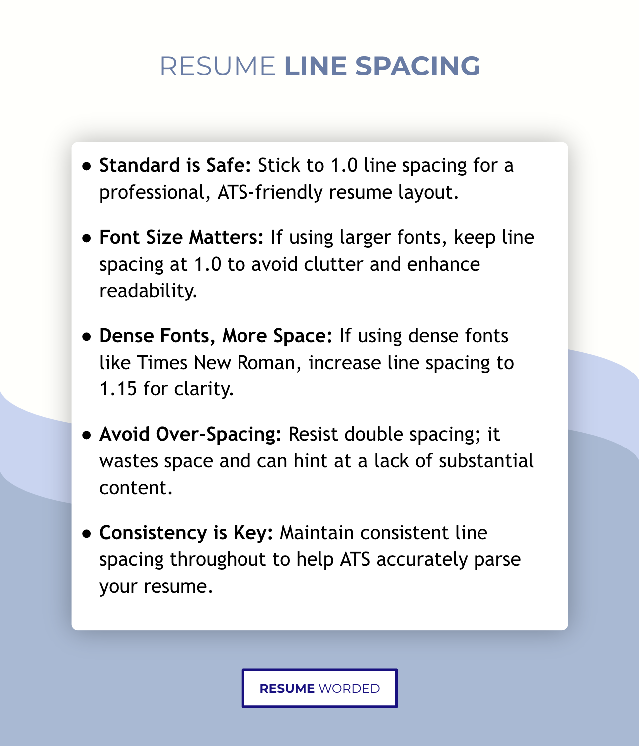 Getting the Basics Right: Resume Line Spacing