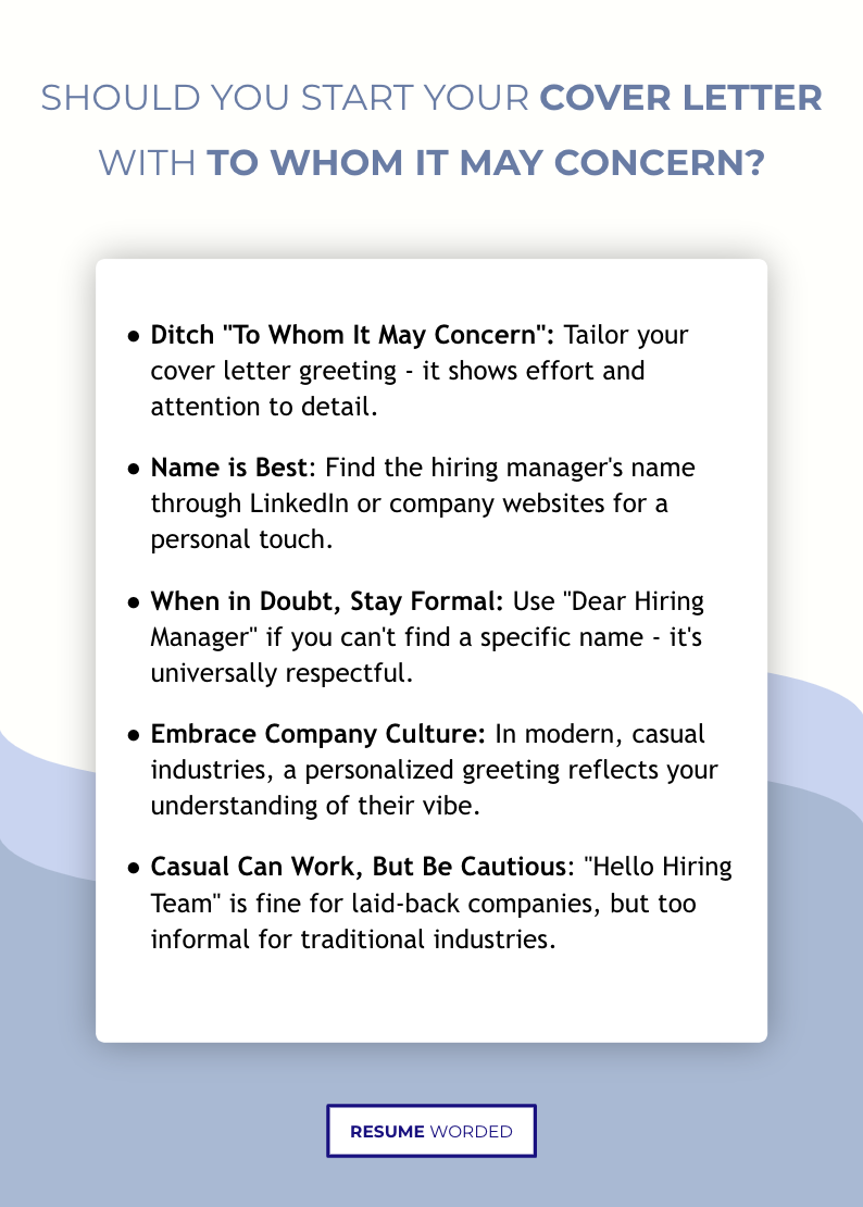 Should You Use “To Whom It May Concern” In Your Cover Letter