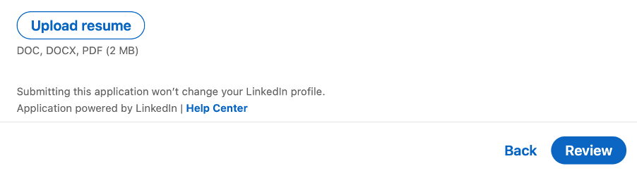 How to upload a resume to a job posting on LinkedIn