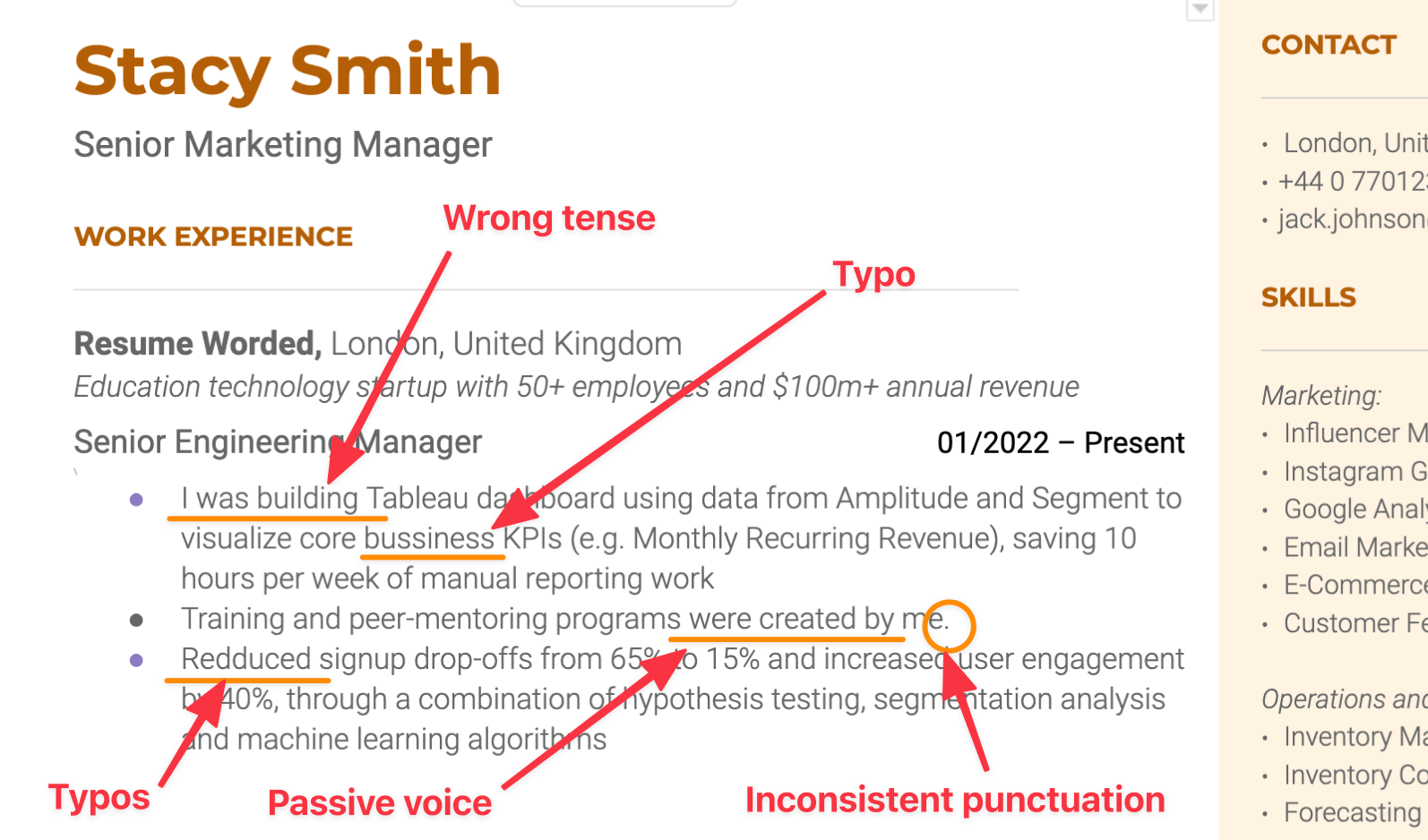 resume punctuation guide