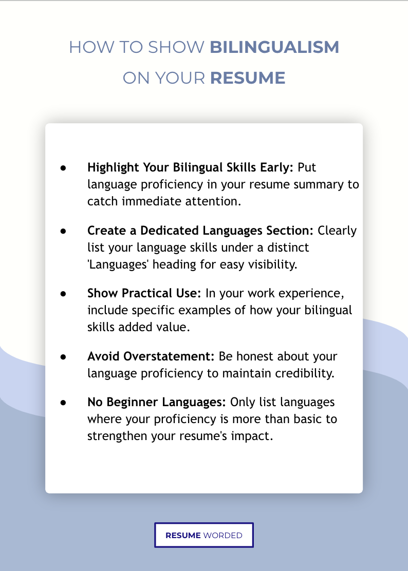 How to Show Bilingualism on Your Resume (with Examples)