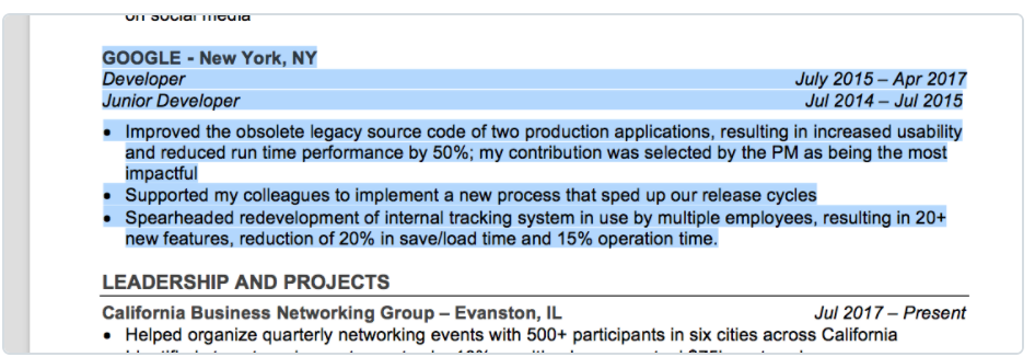 Highlight text in your PDF to check it is readable by ATS