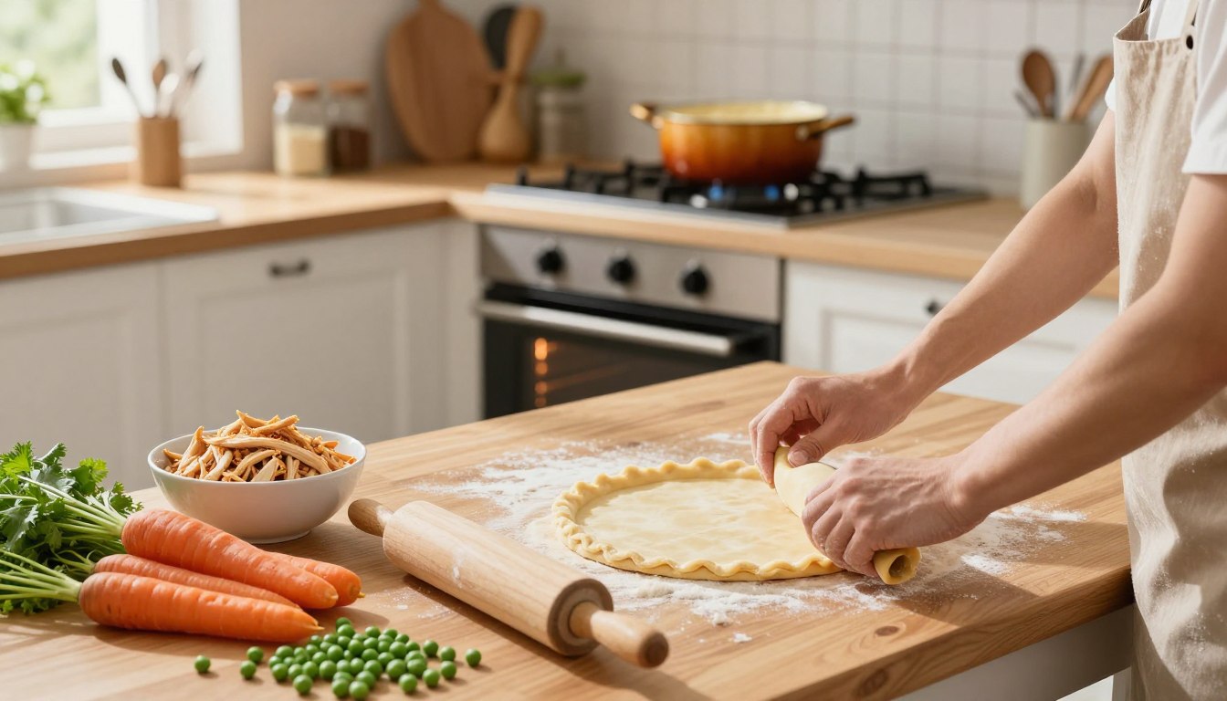 how to make chicken pot pie