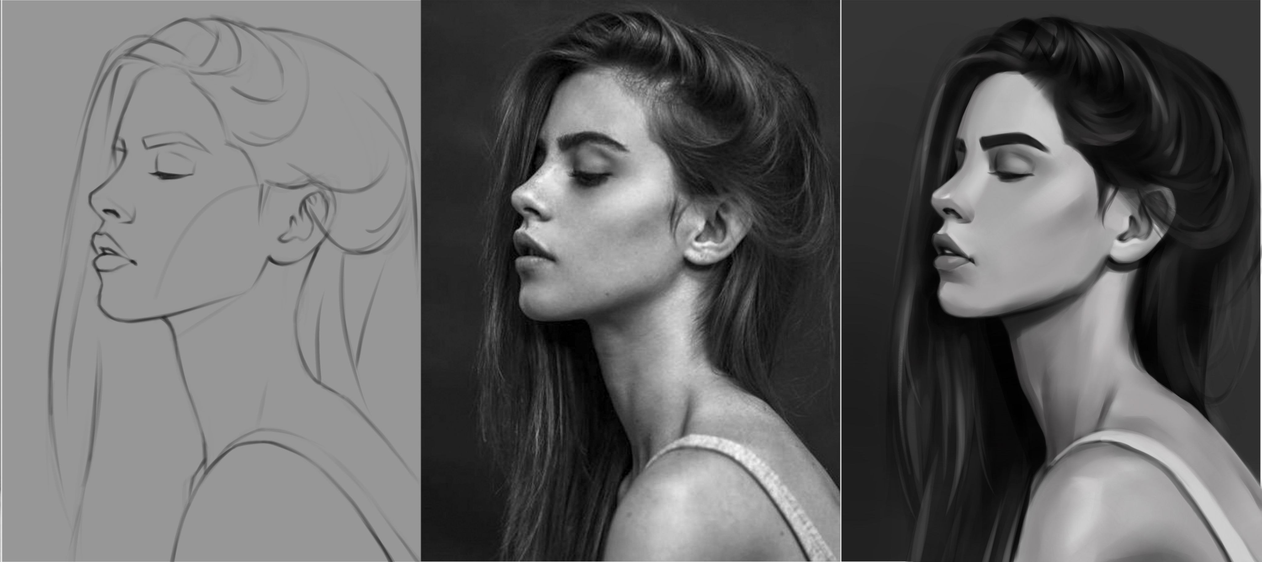 Kelsey's Portrait Progress