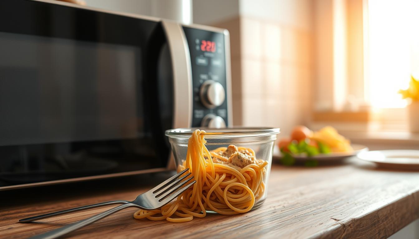 store and reheat chicken spaghetti leftovers
