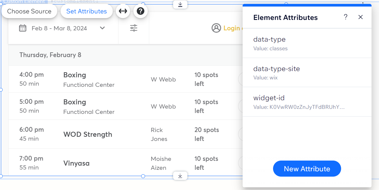 Adding Embed Widgets to a Wix Site Hapana Support
