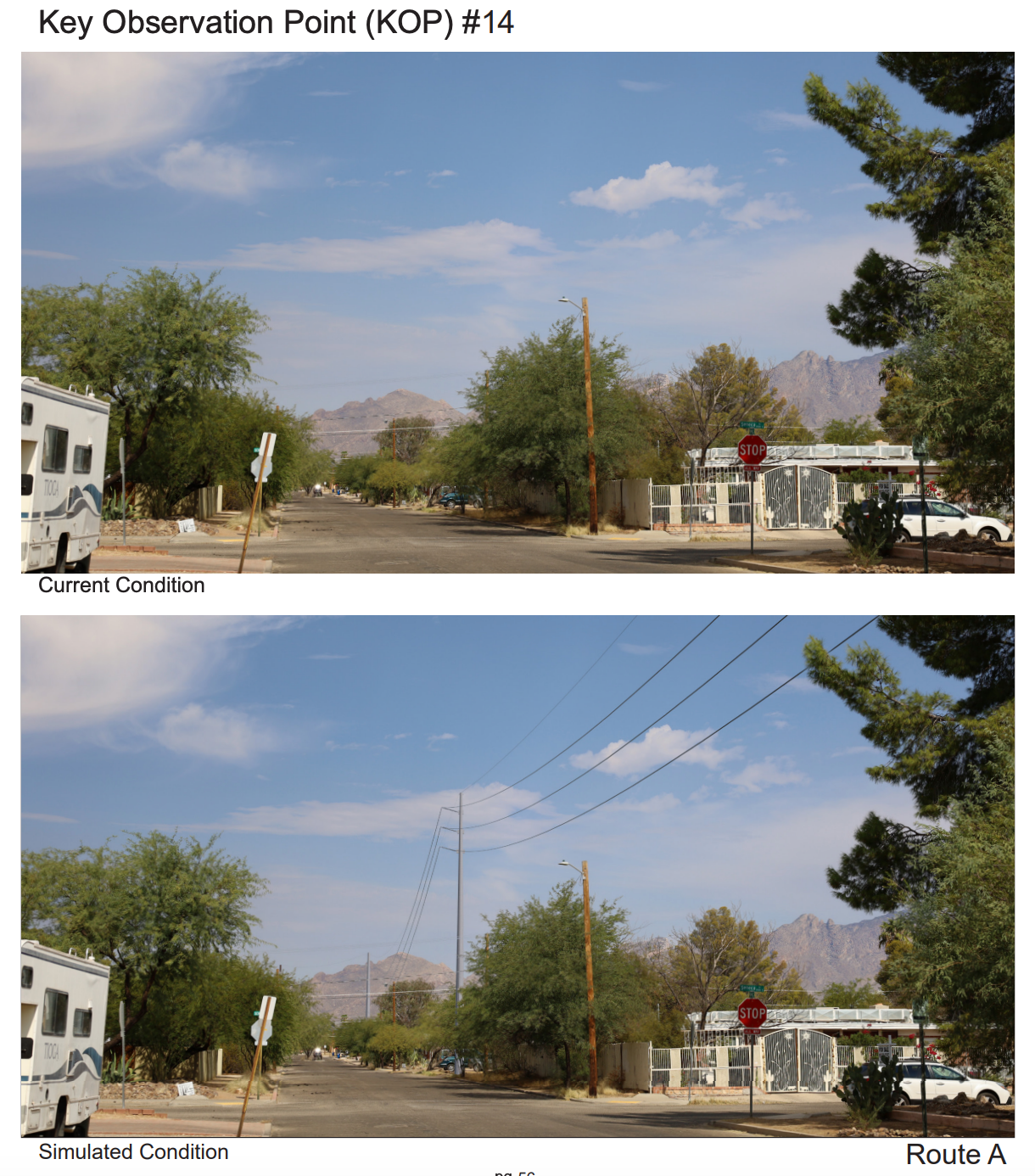 North Vine Avenue & Seneca Street in Central Tucson. Residential Neighborhood.