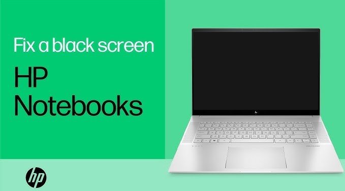 HP laptop turns on but screen black fix
