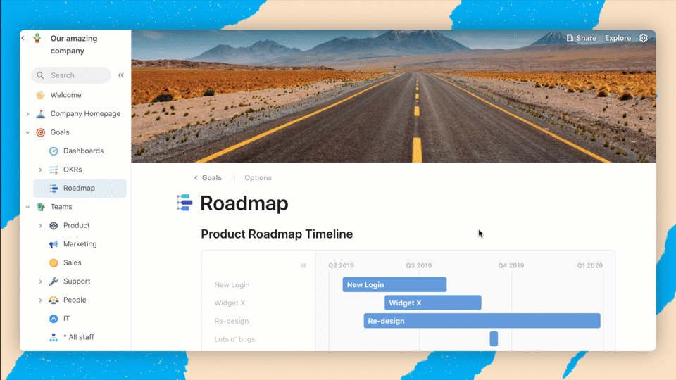 Startup OKRs & Roadmap.gif