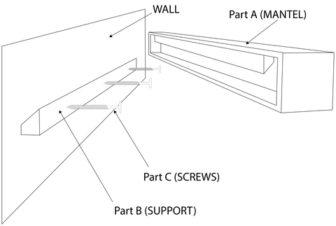 Mantel Installation Diagram