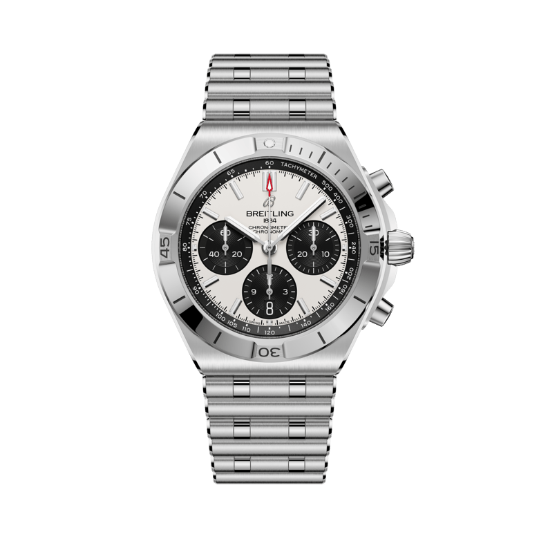 Breitling Chronomat B01 42 2026 — boîtier acier 42 mm, épaisseur 13,77 mm, calibre manufacture B01, étanche 200 m