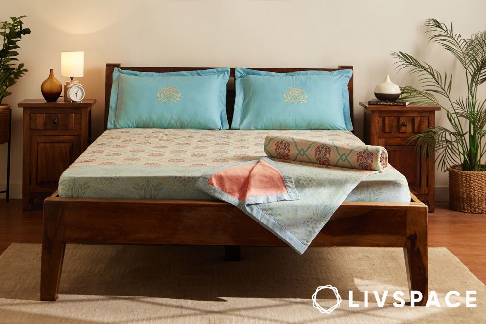 ehtnic print bed sheets by livspace