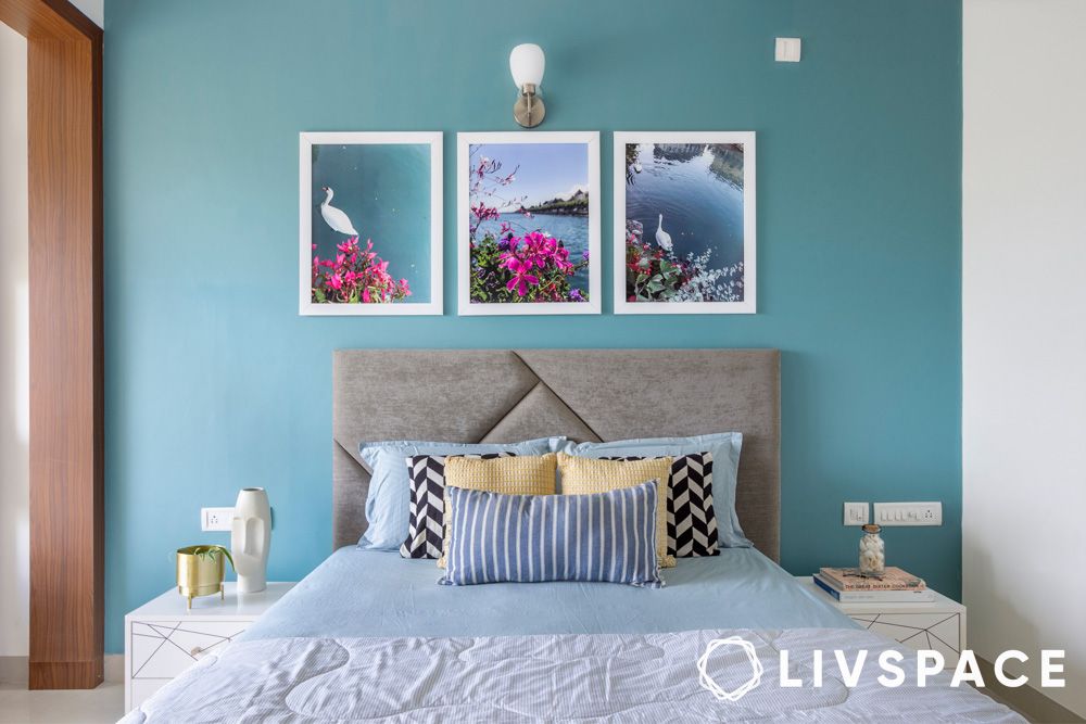 coastal colour bedding arrangement