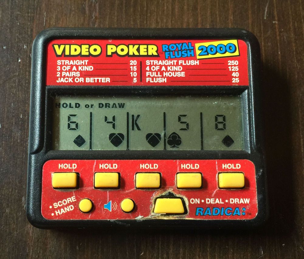 Video poker handheld clearance game